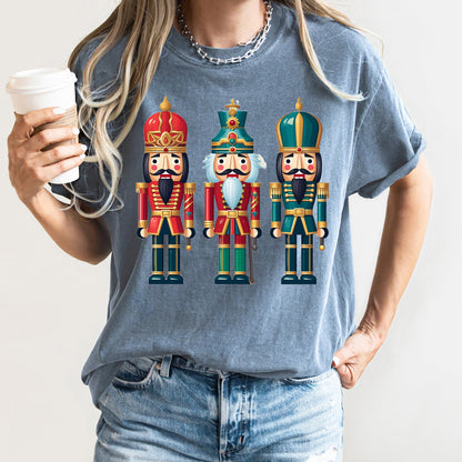 Retro Nutcrackers, Classic, Colorful Christmas, Comfort Colors Tshirt
