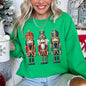 Retro Nutcrackers, Classic, Colorful Christmas Sweatshirt