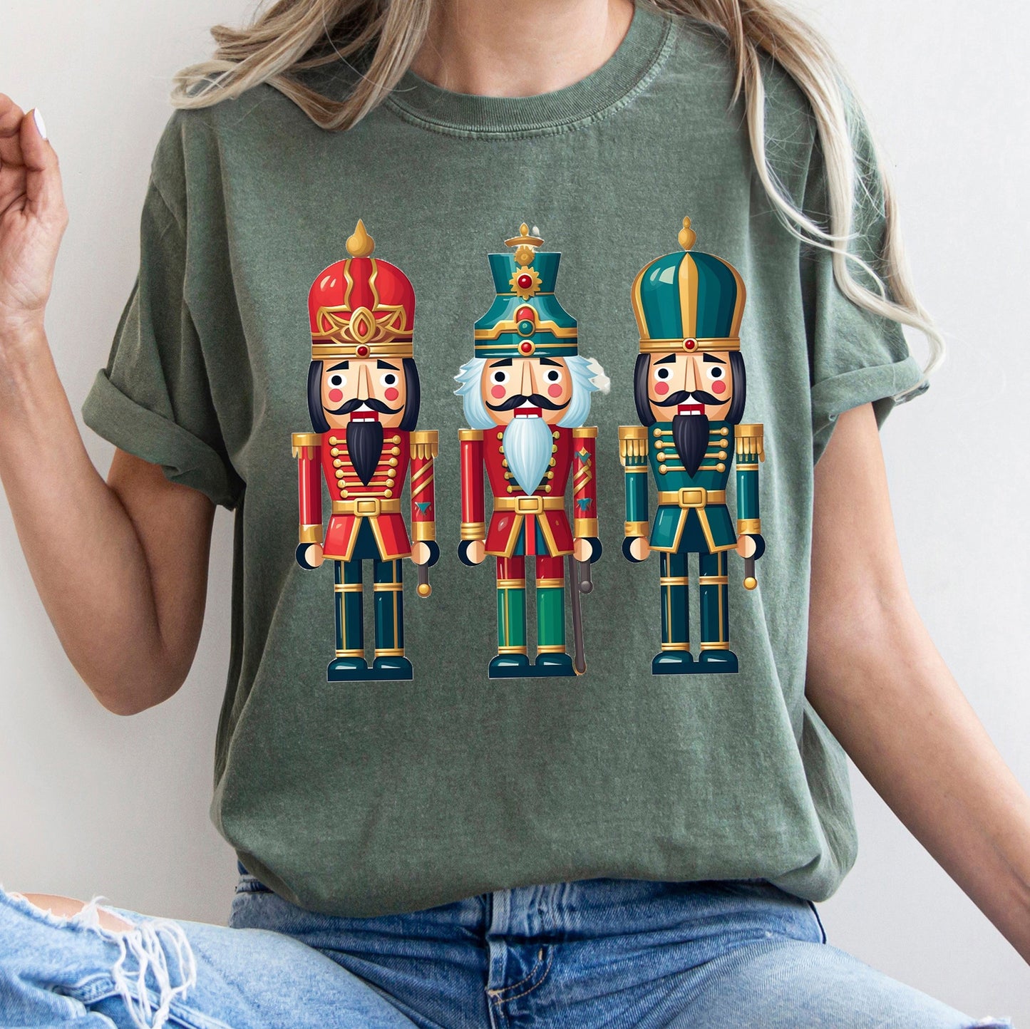 Retro Nutcrackers, Classic, Colorful Christmas, Comfort Colors Tshirt