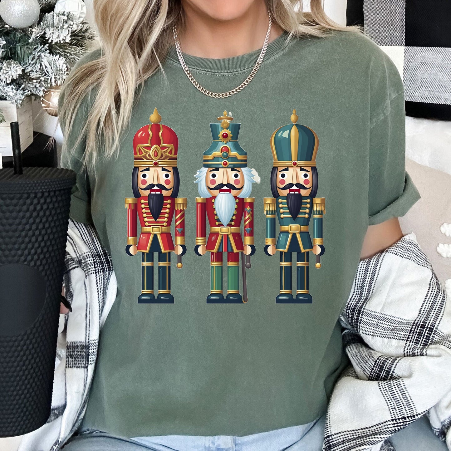 Retro Nutcrackers, Classic, Colorful Christmas, Comfort Colors Tshirt