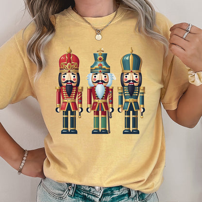 Retro Nutcrackers, Classic, Colorful Christmas, Comfort Colors Tshirt
