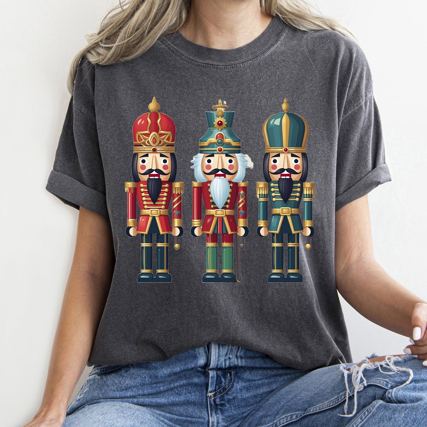 Retro Nutcrackers, Classic, Colorful Christmas, Comfort Colors Tshirt