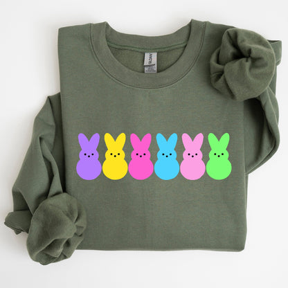 Retro Peeps, Easter Candy, Rabbit, Bunny Sweatshirt