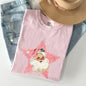 Retro Santa Pink Star, Christmas, Winter, Xmas Tshirt Comfort Colors T-Shirt