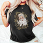 Retro Santa, Believe, Christmas, Leopard Print, Comfort Colors Tshirt
