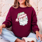 Retro Santa, Christmas, Stripes Sweatshirt