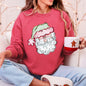 Retro Santa, Christmas, Stripes Sweatshirt