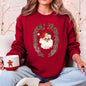 Retro Santa, Christmas, Vintage, Cute Sweatshirt