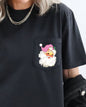 Retro Santa, Pocket, Pink Hat, Christmas, Winter, Snow, Xmas Pocket Tee Comfort Colors T-Shirt