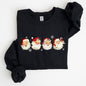 Retro Santas In A Row, Christmas, Winter, Xmas Sweatshirt