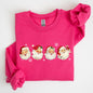 Retro Santas In A Row, Christmas, Winter, Xmas Sweatshirt