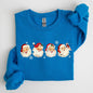 Retro Santas In A Row, Christmas, Winter, Xmas Sweatshirt