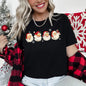Retro Santas With Snowflakes, Christmas Super Soft Tees