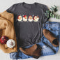 Retro Santas With Snowflakes, Christmas Super Soft Tees