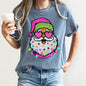 Retro Sparkly Santa, Glitter Effect, Christmas, Comfort Colors Tshirt
