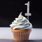 Rhinestone Number Birthday Cake Topper 1-Pc