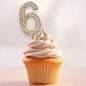 Rhinestone Number Birthday Cake Topper 1-Pc
