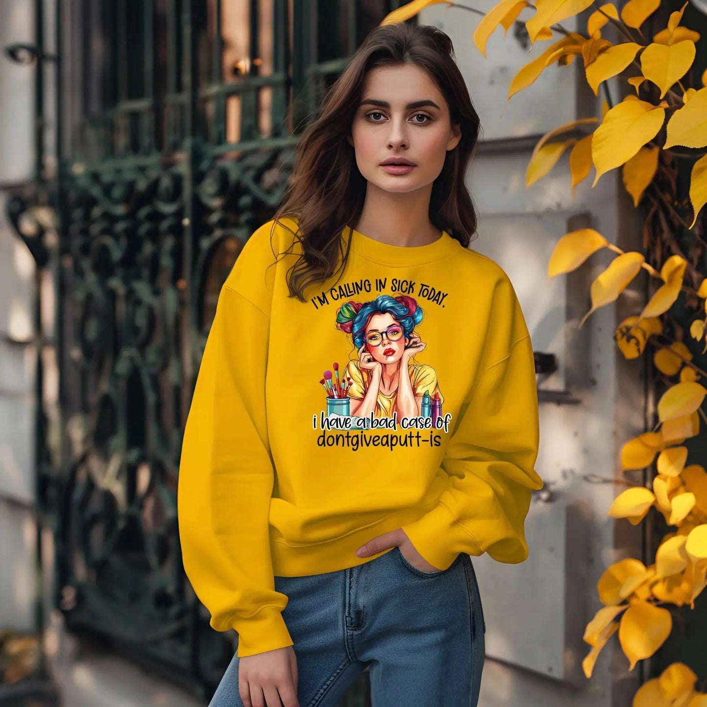 I’m Calling in Sick Today Funny Sweatshirt – Don’t Give a Putt Pullover