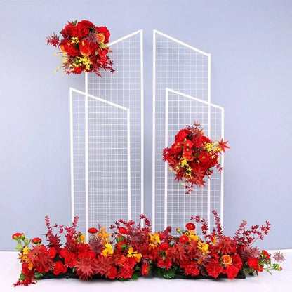 Rocket 4-Piece Geometric Grid Wedding Backdrop