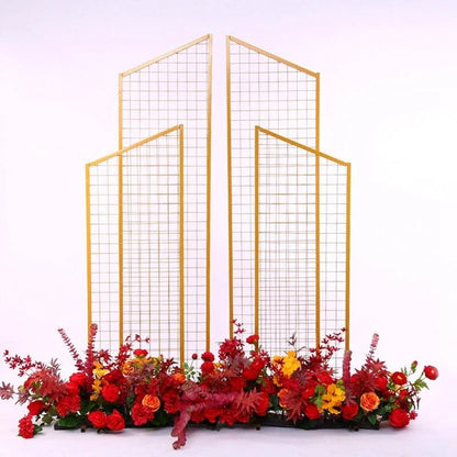 Rocket 4-Piece Geometric Grid Wedding Backdrop