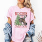 Rockin Around The Christmas Tree, Cowboy, Country, Western, Santa, Xmas Tshirt Comfort Colors T-Shirt