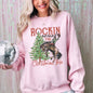Rockin Around The Christmas Tree, Cowboy, Country, Western, Santa, Xmas Sweatshirt