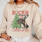 Rockin Around The Christmas Tree, Cowboy, Country, Western, Santa, Xmas Sweatshirt