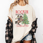Rockin Around The Christmas Tree, Cowgirl, Country, Western, Santa, Xmas Tshirt Comfort Colors T-Shirt