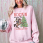 Rockin Around The Christmas Tree, Cowgirl, Country, Western, Santa, Xmas Sweatshirt