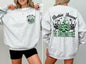 Rockin Around The Christmas Tree, Front and Back, Skeleton, Winter, Santa, Xmas Sweatshirt