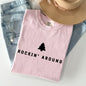 Rockin Around, Minimalist, Christmas, Winter, Santa, Xmas Tshirt Comfort Colors T-Shirt