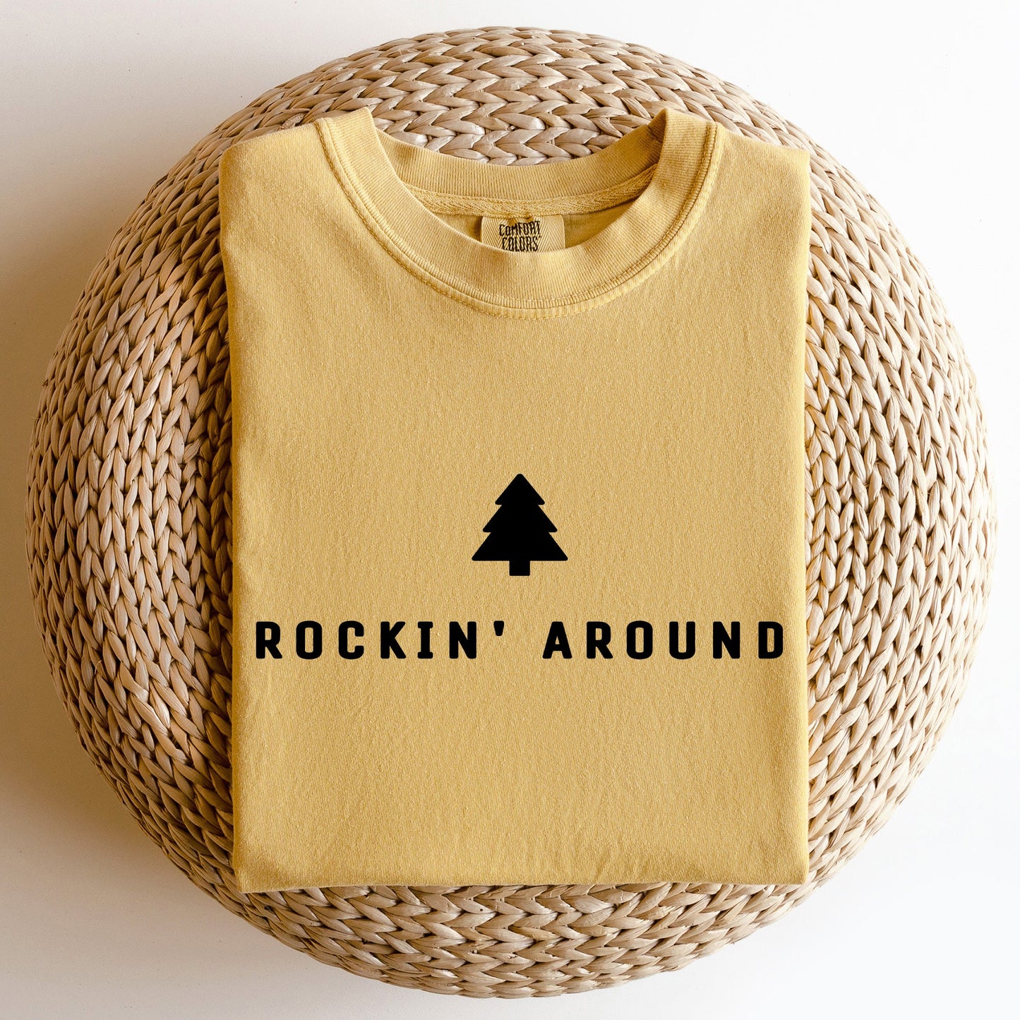 Rockin Around, Minimalist, Christmas, Winter, Santa, Xmas Tshirt Comfort Colors T-Shirt