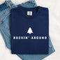 Rockin Around, Minimalist, Christmas, Winter, Santa, Xmas Tshirt Comfort Colors T-Shirt