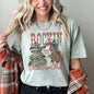 Rocking Around The Christmas Tree, Big Western, Country, Cowboy, Cowgirl, Comfort Colors Tshirt