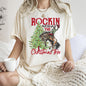 Rocking Around The Christmas Tree, Cowboy, Horse, Rodeo, Comfort Colors Tshirt