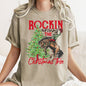 Rocking Around The Christmas Tree, Cowboy, Horse, Rodeo, Comfort Colors Tshirt