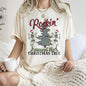 Rocking Around The Christmas Tree, Dancing Skeletons, Comfort Colors Tshirt