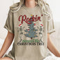 Rocking Around The Christmas Tree, Dancing Skeletons, Comfort Colors Tshirt