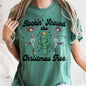 Rocking Around The Christmas Tree, Desert, Cactus, Dancing Skeletons, Comfort Colors Tshirt