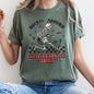 Rocking Around The Christmas Tree, Skeleton, Retro, Rock And Roll, Comfort Colors Tshirt