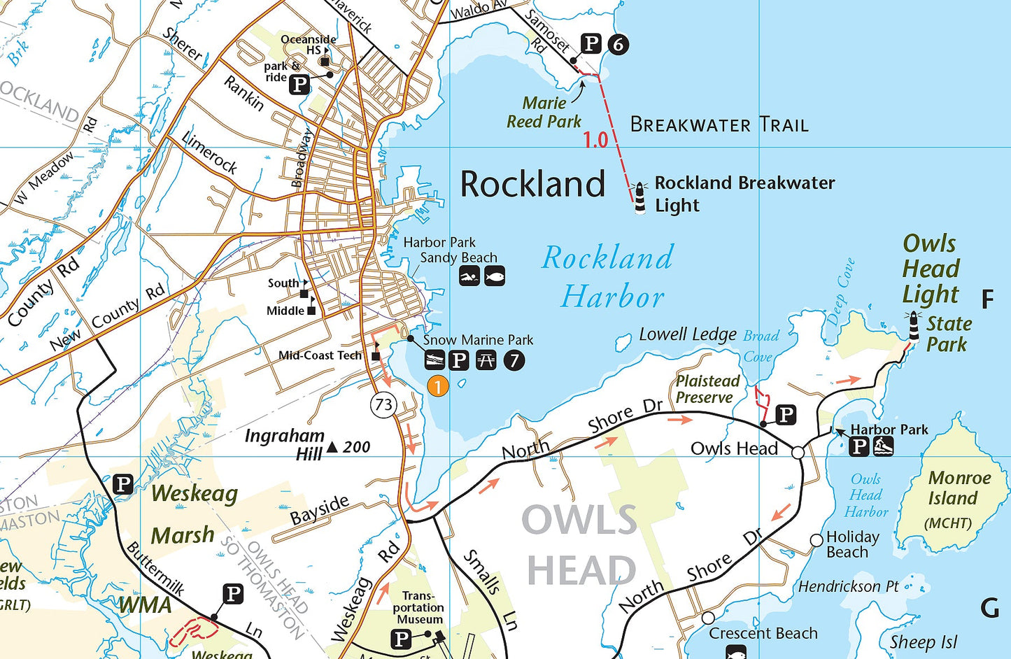 Rockland Area Trail Map