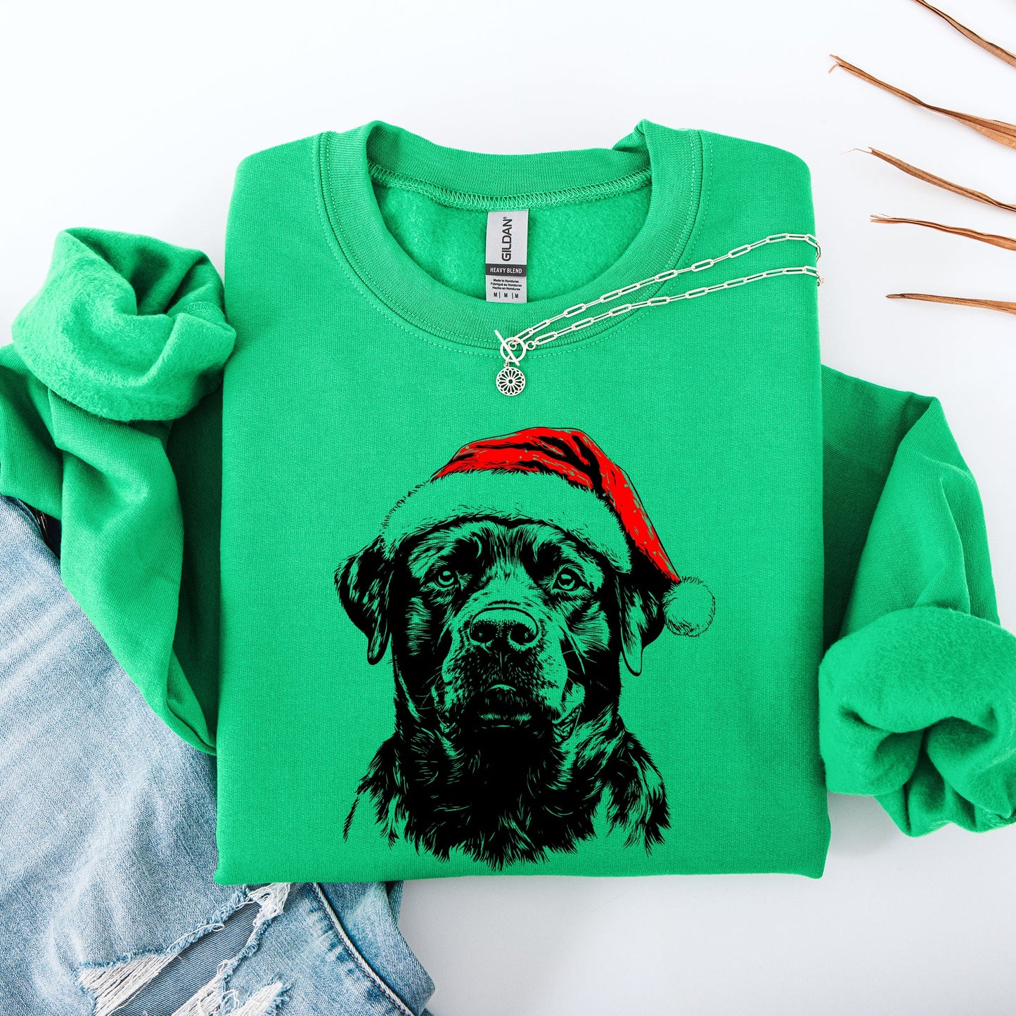 Rottweiler, Santa, Dog, Christmas, Dog Lover, Pet Sweatshirt