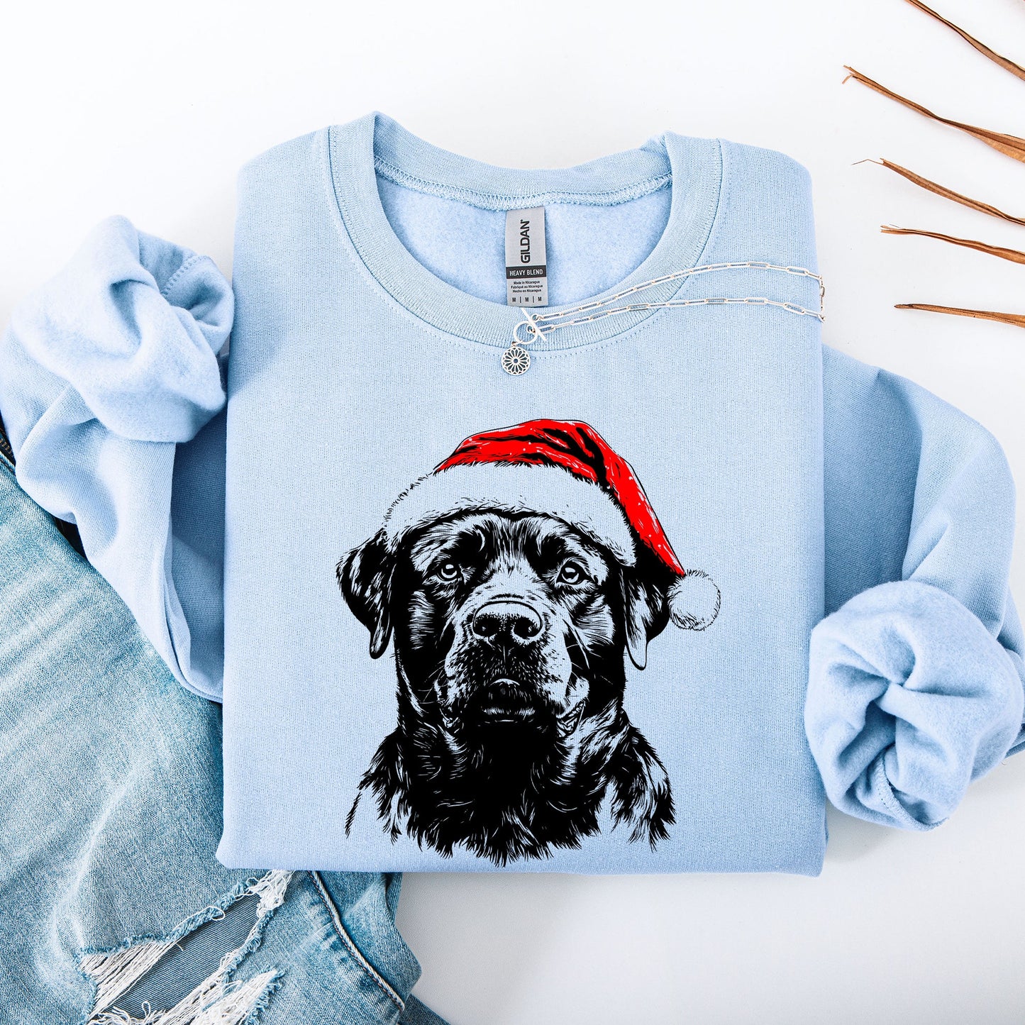 Rottweiler, Santa, Dog, Christmas, Dog Lover, Pet Sweatshirt