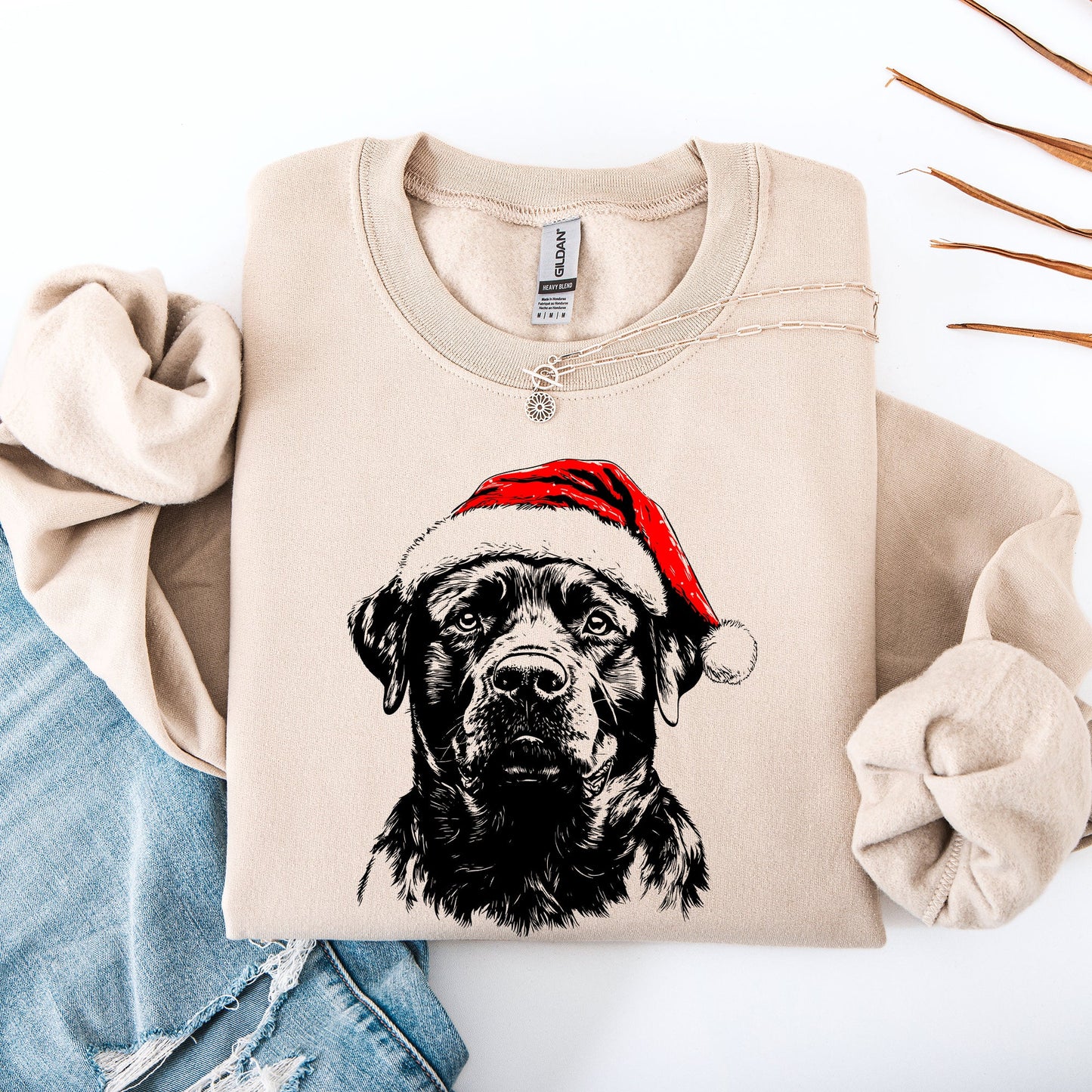 Rottweiler, Santa, Dog, Christmas, Dog Lover, Pet Sweatshirt