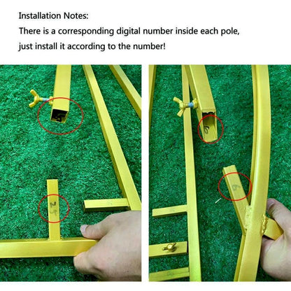 Round Geometric Wedding Arch Backdrop Stand