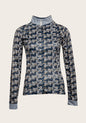 Espoir Running Horses Navy Quarter Zip Sun Shirt