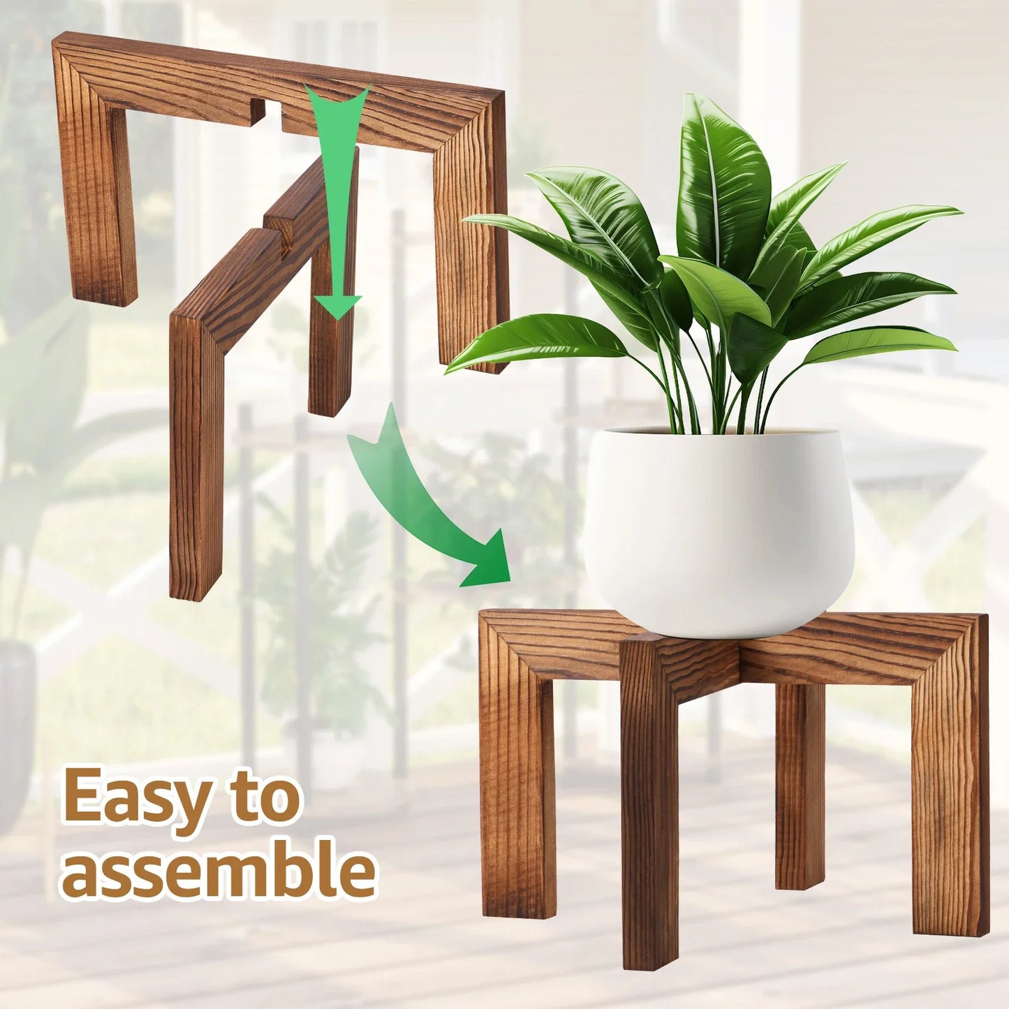 Wood Plant Stand Indoor Flower Pot Stand