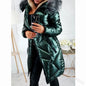 Stylish Women’s Mid-Length Parka with Fur Collar