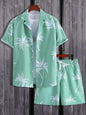 Vacation mood men beach shorts set