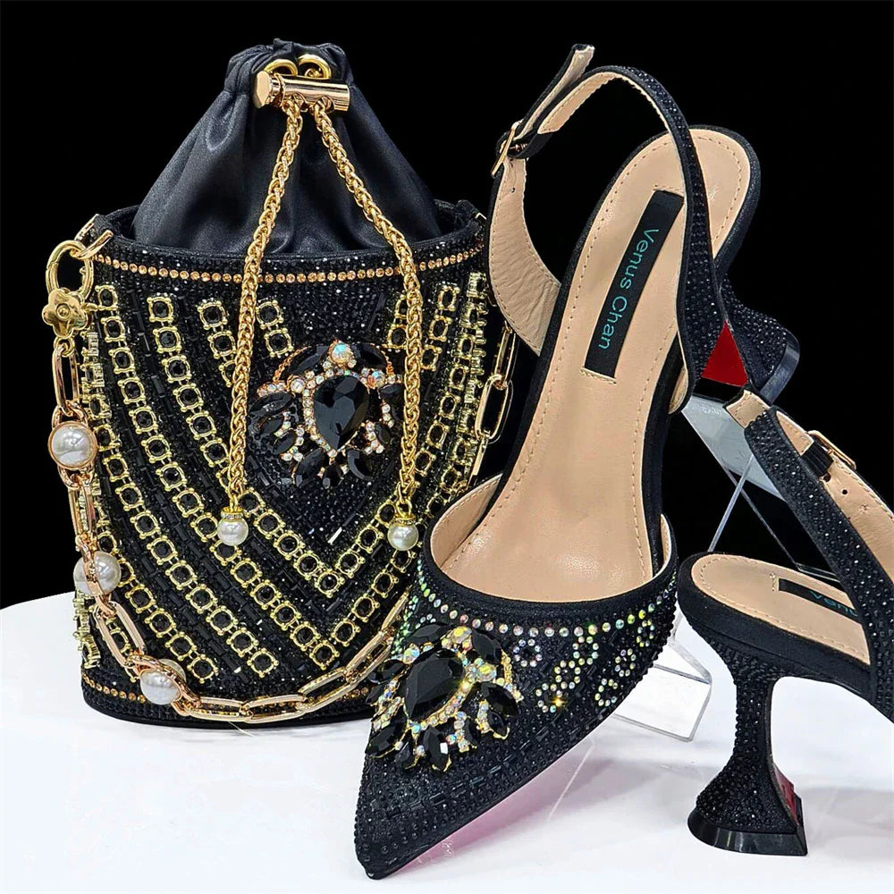 New Italian Shoes and Bags Matching Set Design Wedding 01